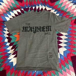 NEW SOLD OUT Lady Gaga Mayhem Ball distressed T-Shirt sz S $50!! Collectible!